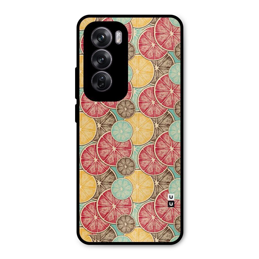 Juicy Pattern Metal Back Case for Oppo Reno12 Pro