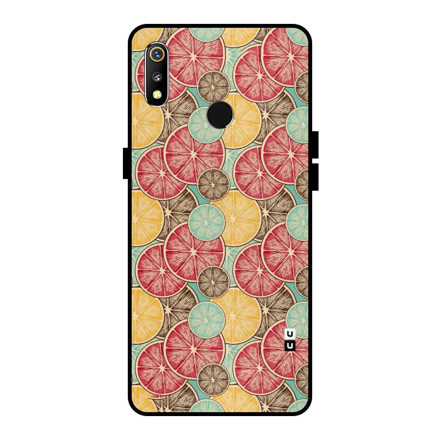 Juicy Pattern Metal Back Case for Realme 3