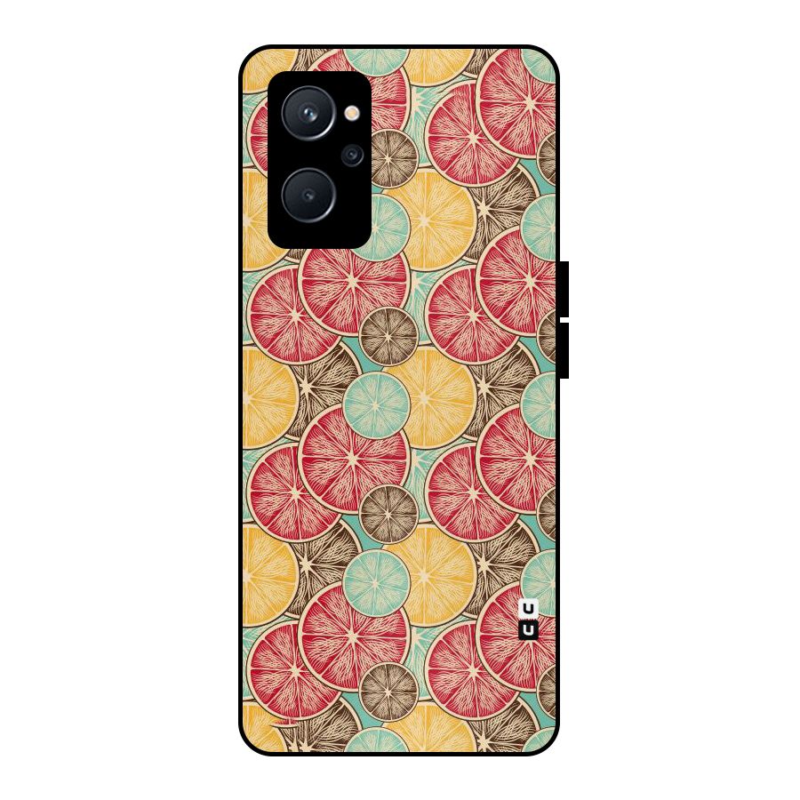 Juicy Pattern Metal Back Case for Realme 9i 5G