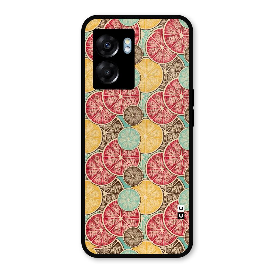 Juicy Pattern Metal Back Case for Realme Narzo 50 5G