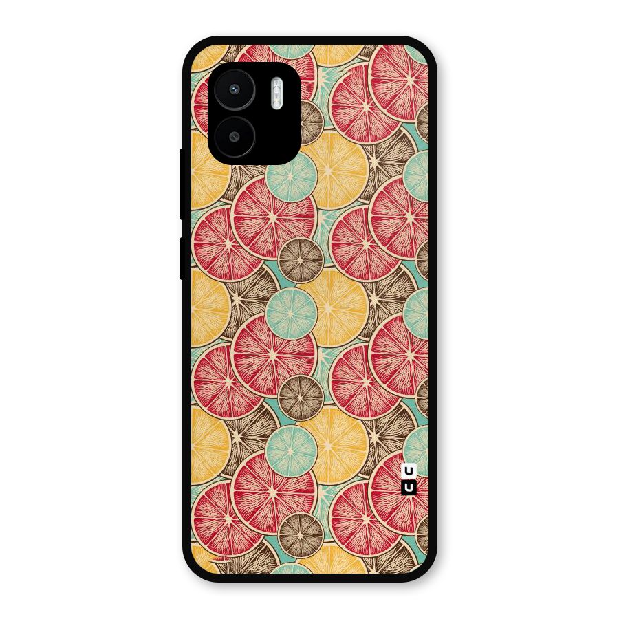 Juicy Pattern Metal Back Case for Redmi A2