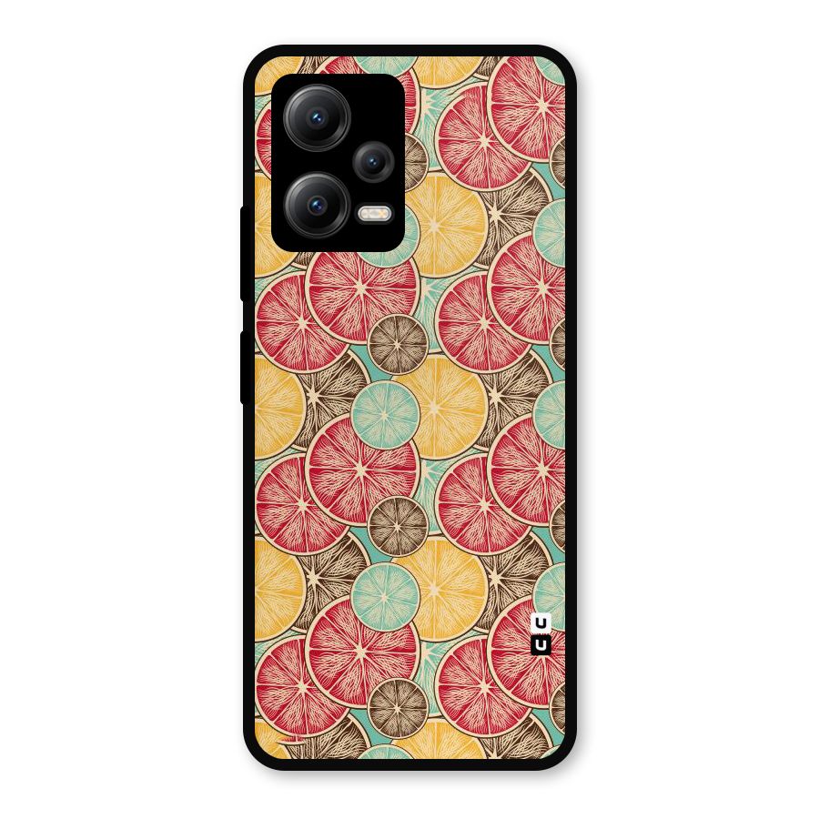 Juicy Pattern Metal Back Case for Redmi Note 12 5G