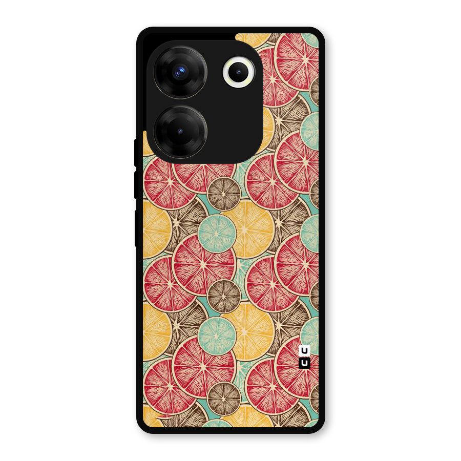 Juicy Pattern Metal Back Case for Tecno Camon 20