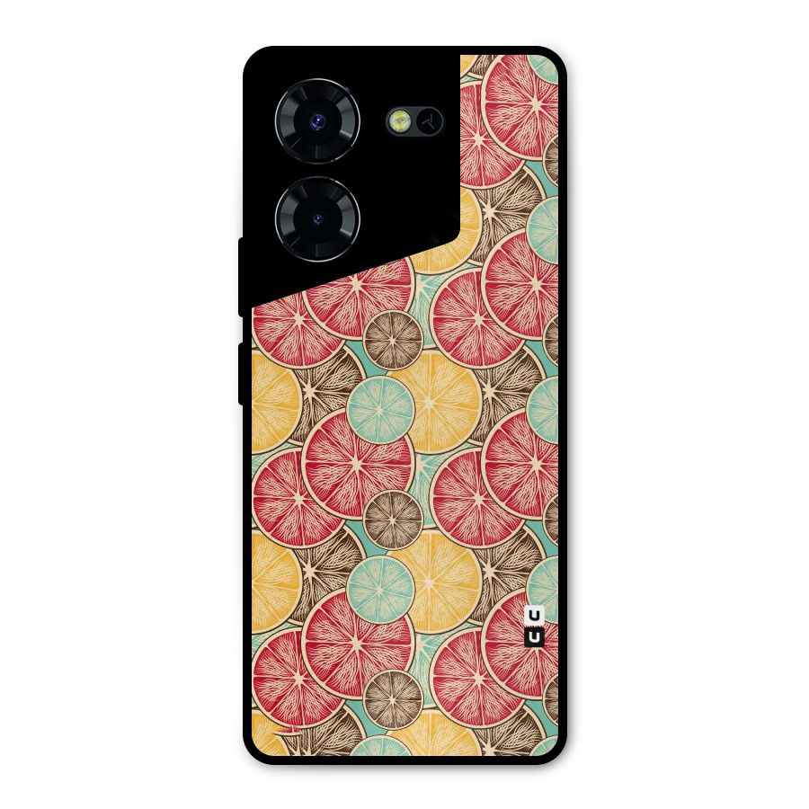 Juicy Pattern Metal Back Case for Tecno Pova 5 Pro 5G