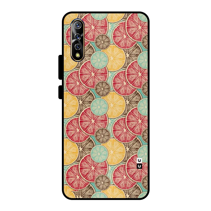 Juicy Pattern Metal Back Case for Vivo S1