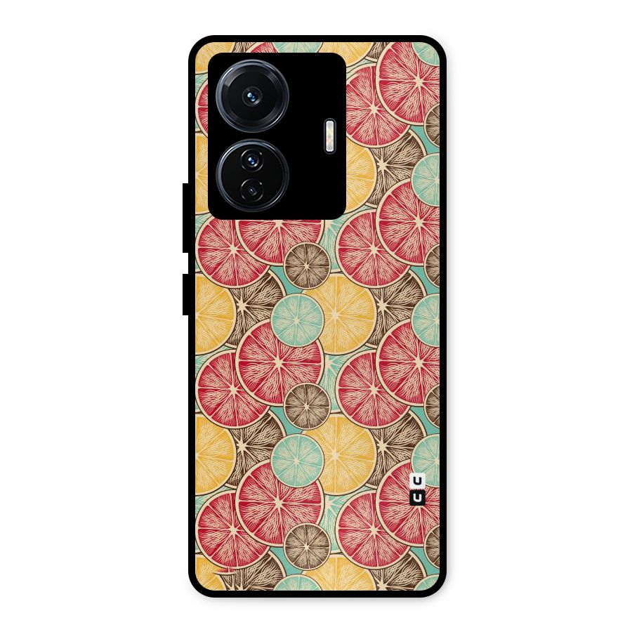 Juicy Pattern Metal Back Case for Vivo T1 Pro