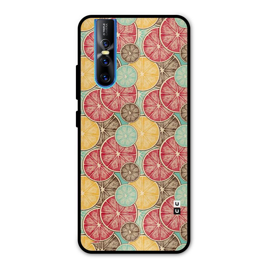 Juicy Pattern Metal Back Case for Vivo V15 Pro