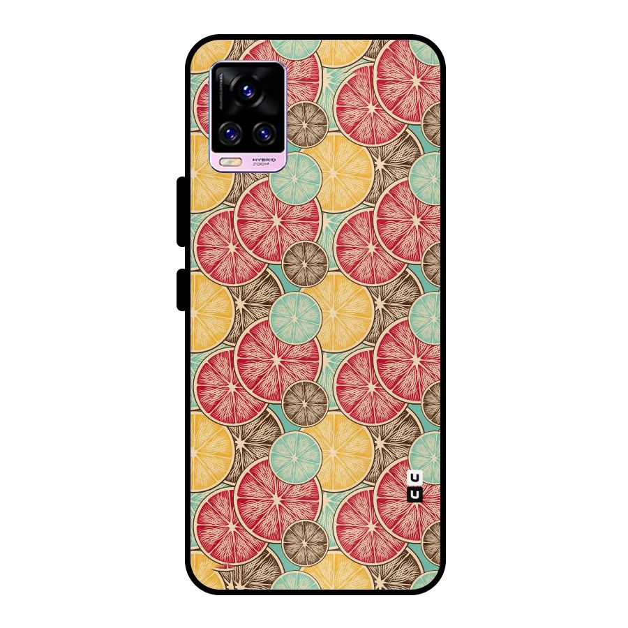 Juicy Pattern Metal Back Case for Vivo V20 Pro