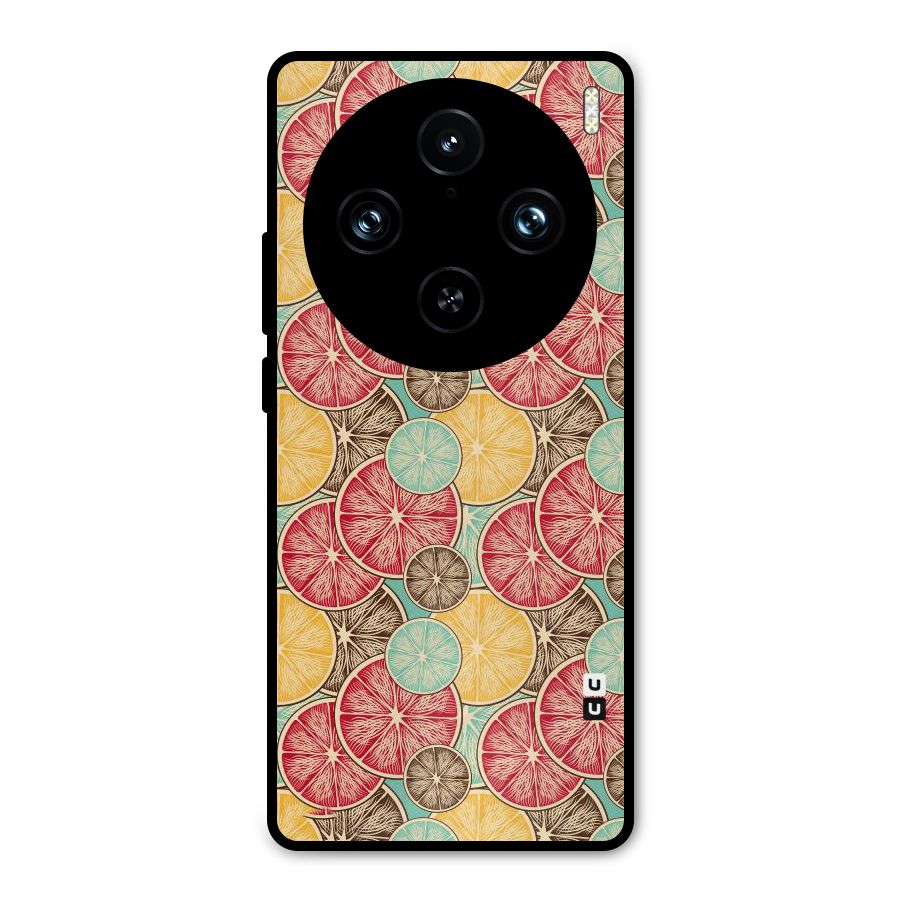 Juicy Pattern Metal Back Case for Vivo X100 Pro