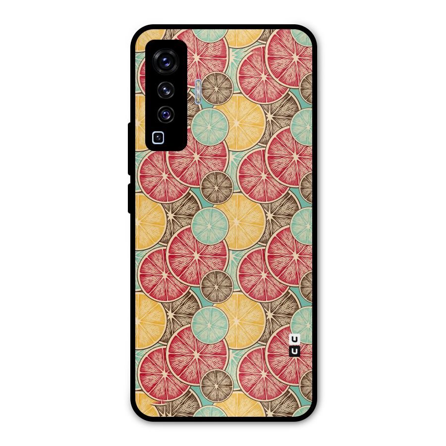 Juicy Pattern Metal Back Case for Vivo X50