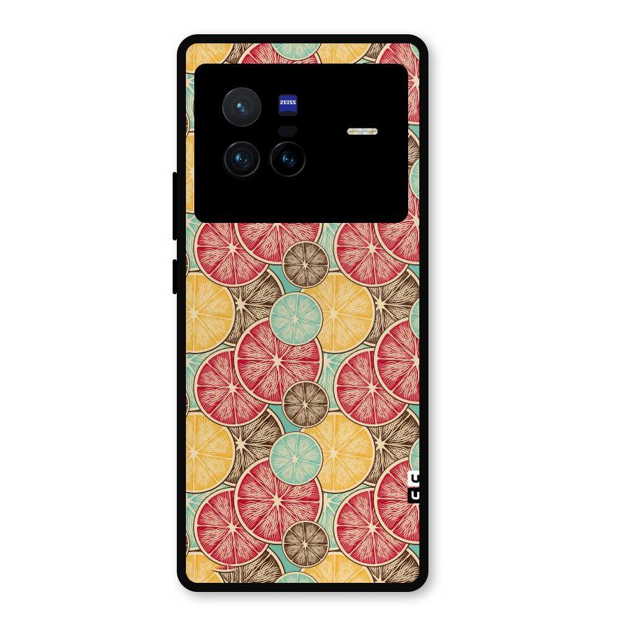 Juicy Pattern Metal Back Case for Vivo X80