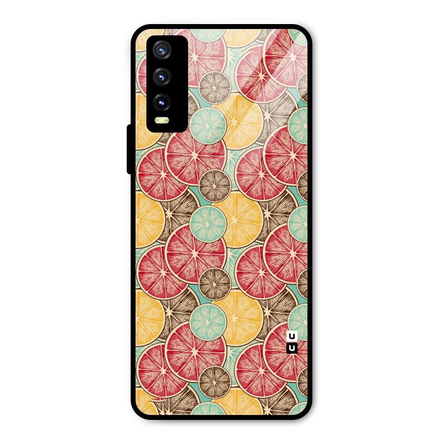 Juicy Pattern Metal Back Case for Vivo Y20i