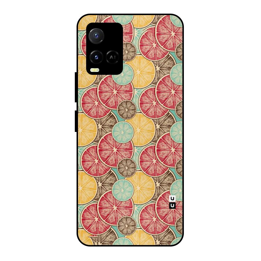 Juicy Pattern Metal Back Case for Vivo Y21