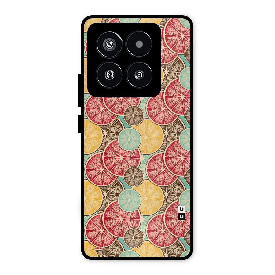 Juicy Pattern Metal Back Case for Xiaomi 14 Pro
