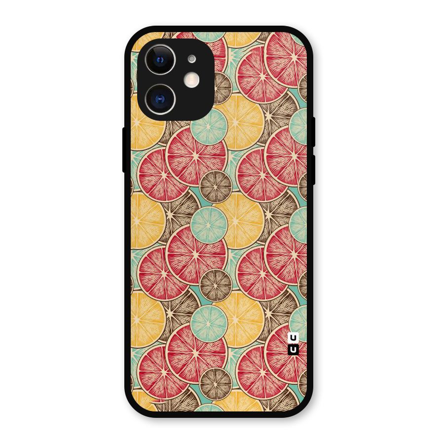 Juicy Pattern Metal Back Case for iPhone 12