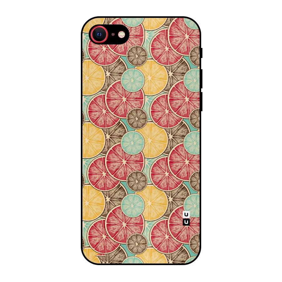 Juicy Pattern Metal Back Case for iPhone SE 2020