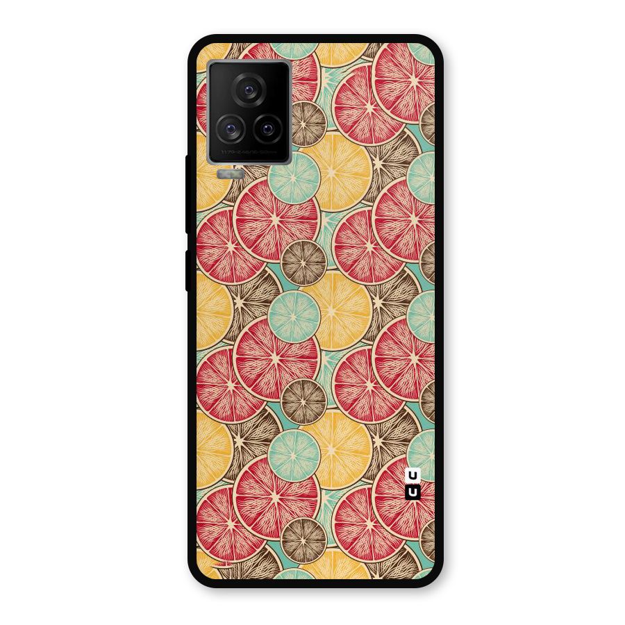 Juicy Pattern Metal Back Case for iQOO 7 Legend 5G