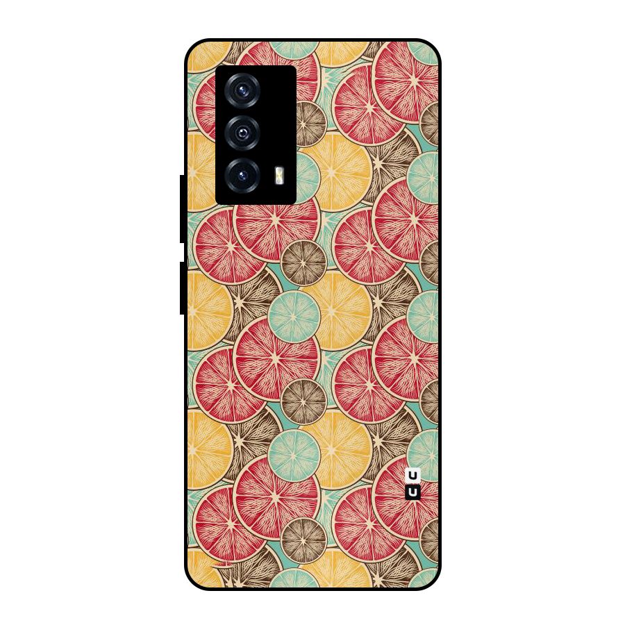 Juicy Pattern Metal Back Case for iQOO Z5