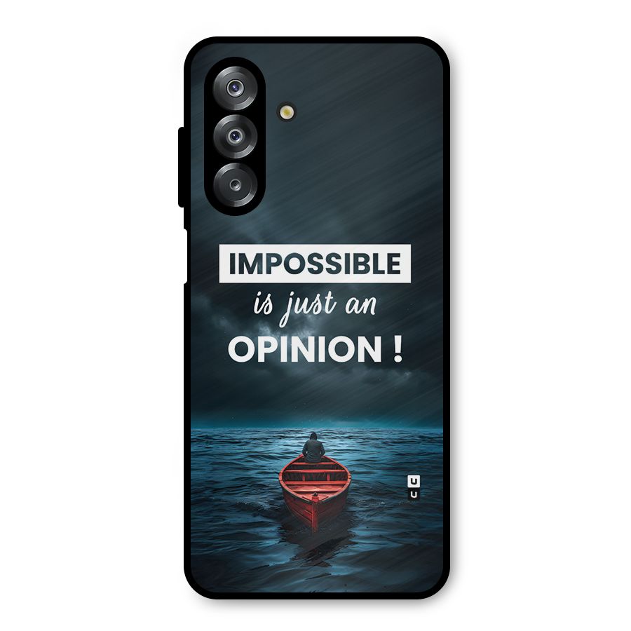 Just An Opinion Metal Back Case for Galaxy A26