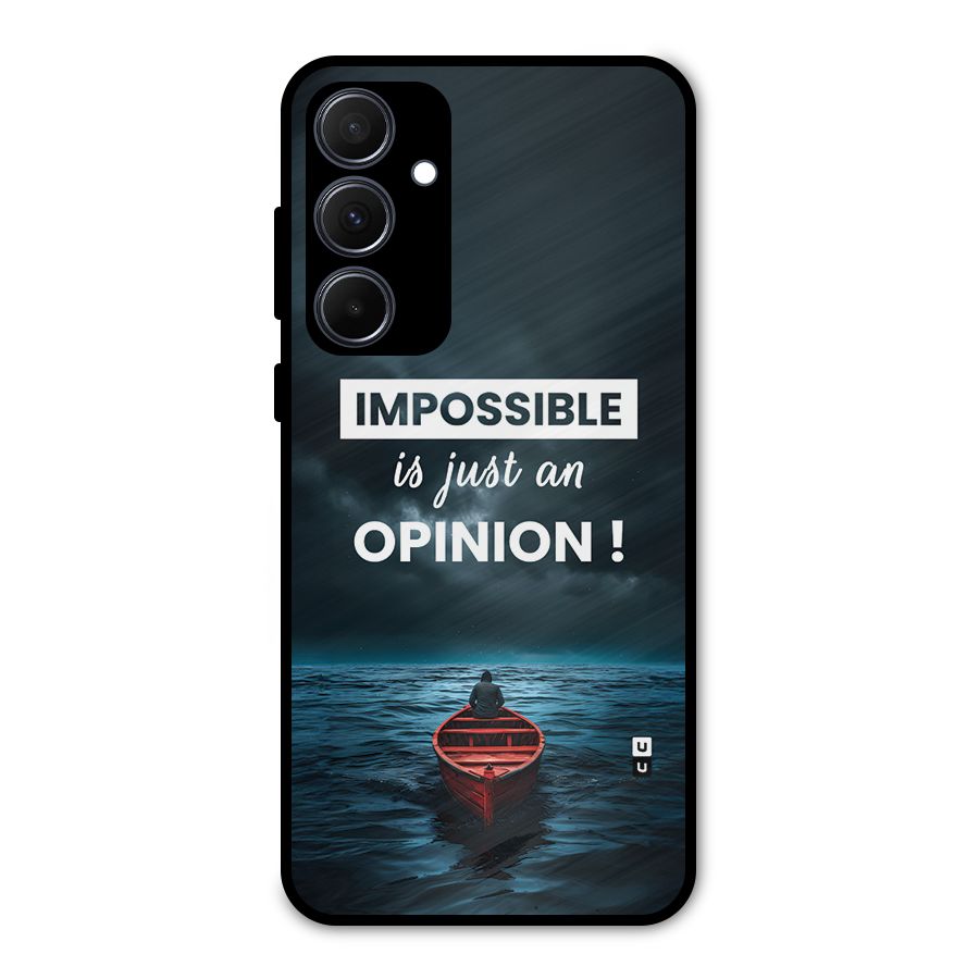Just An Opinion Metal Back Case for Galaxy A35