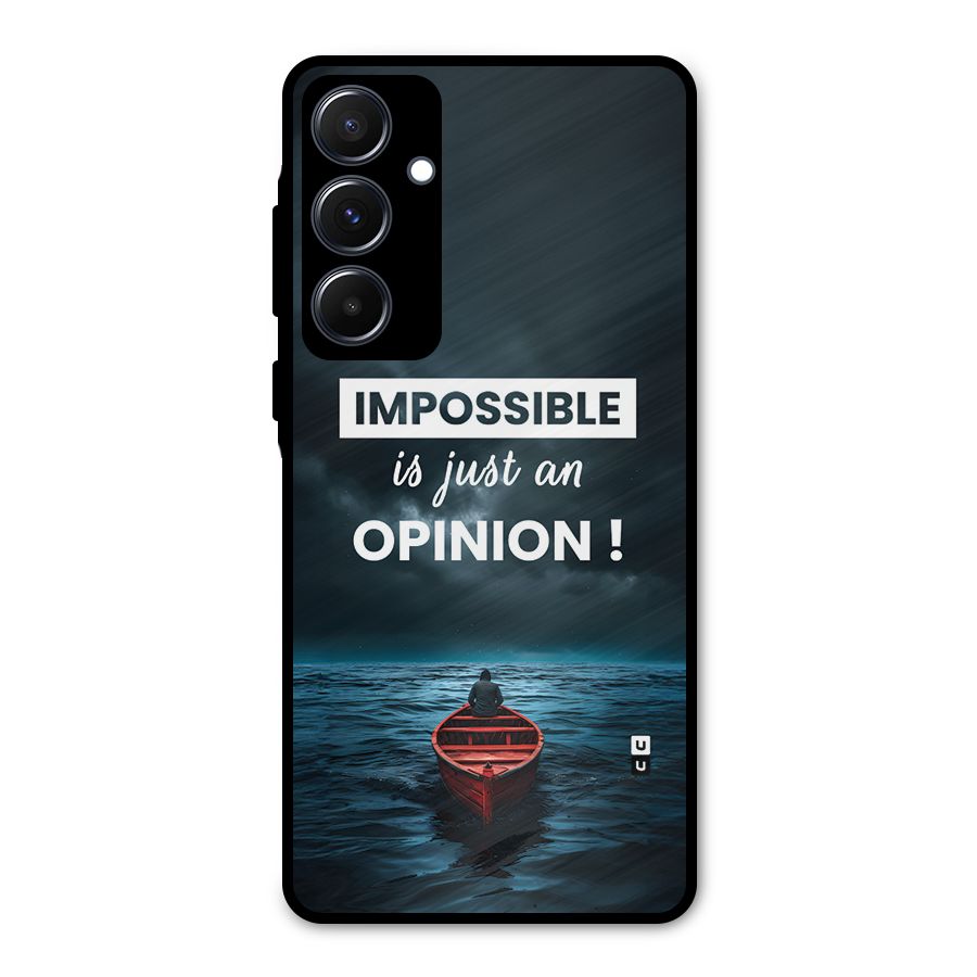 Just An Opinion Metal Back Case for Galaxy A55