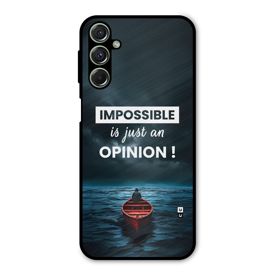 Just An Opinion Metal Back Case for Galaxy F34