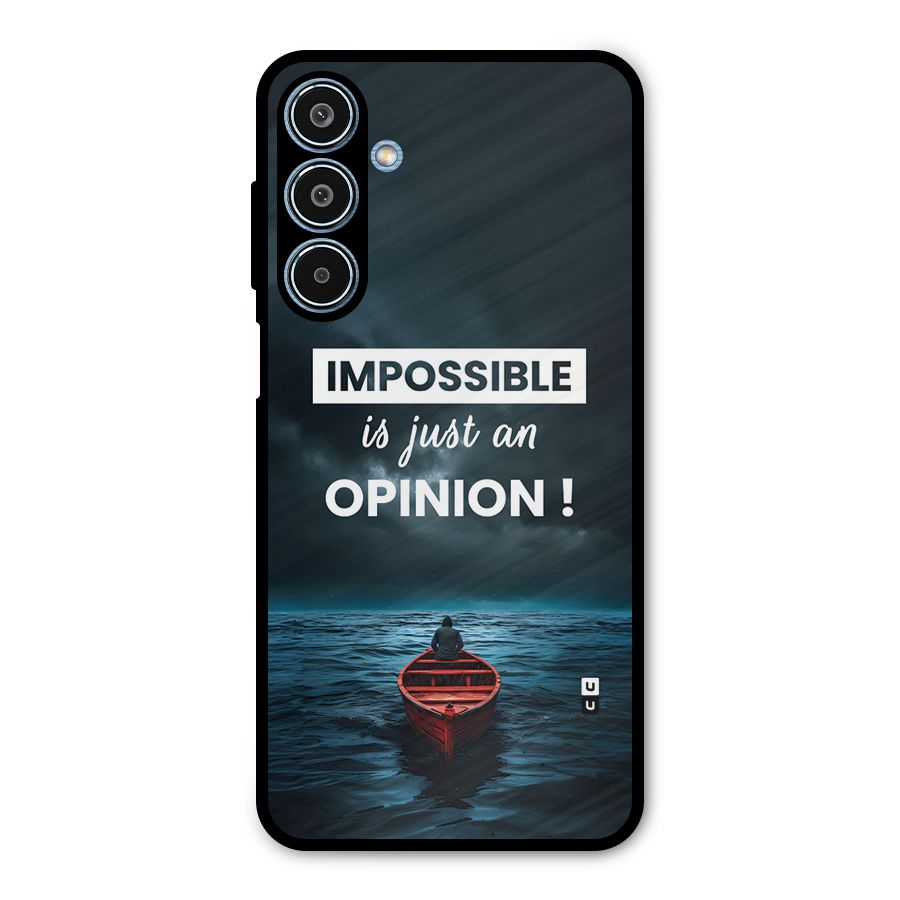 Just An Opinion Metal Back Case for Galaxy M35