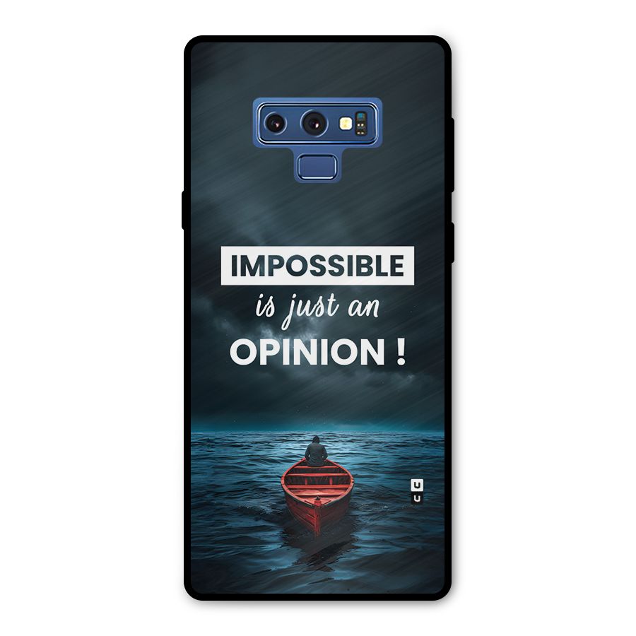 Just An Opinion Metal Back Case for Galaxy Note 9