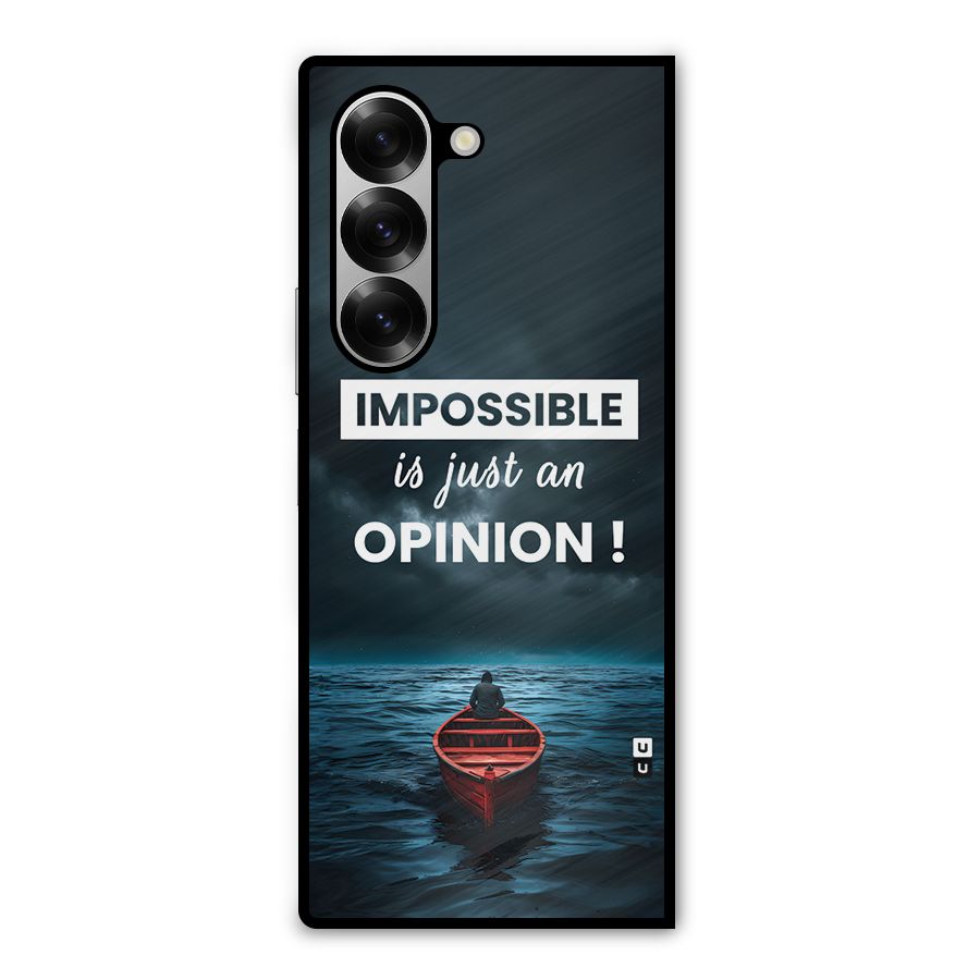 Just An Opinion Metal Back Case for Galaxy Z Fold6