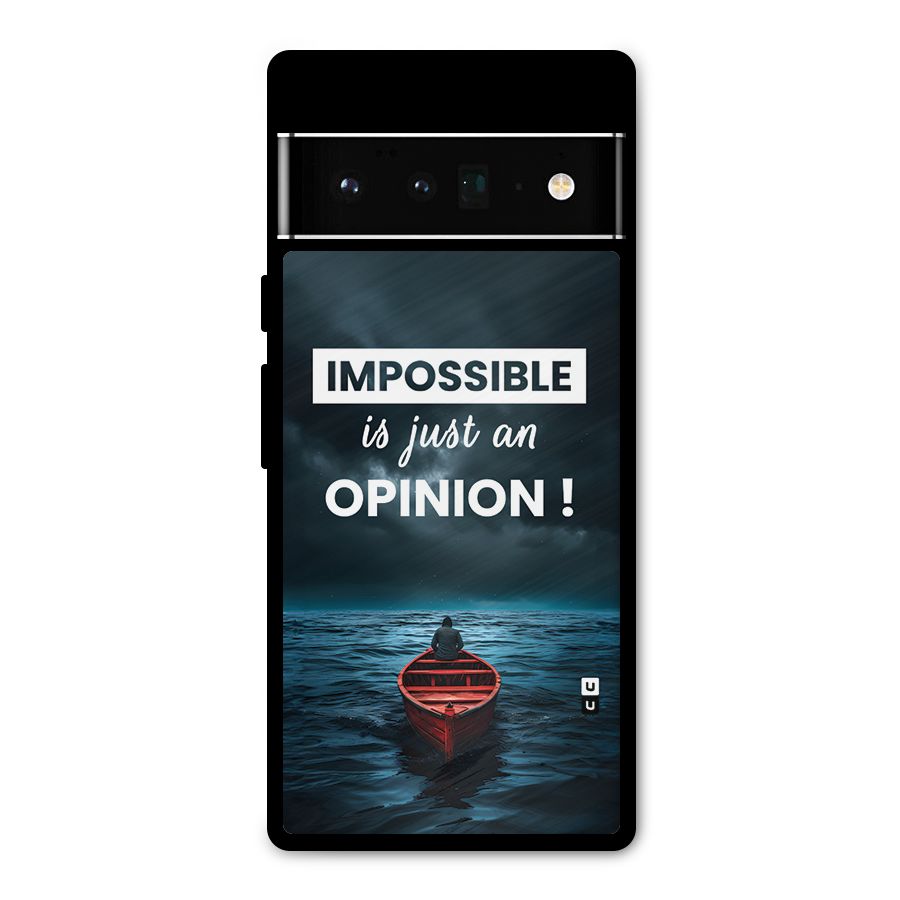 Just An Opinion Metal Back Case for Google Pixel 6 Pro