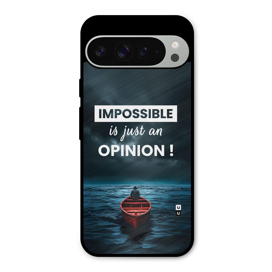 Just An Opinion Metal Back Case for Google Pixel 9 Pro XL