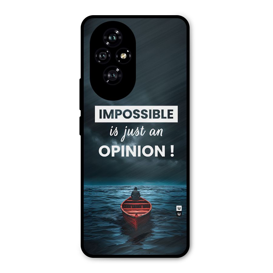 Just An Opinion Metal Back Case for Honor 200
