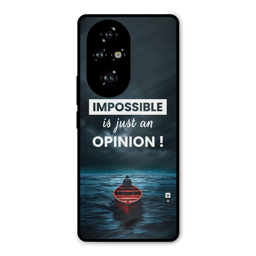 Just An Opinion Metal Back Case for Honor 200 Pro