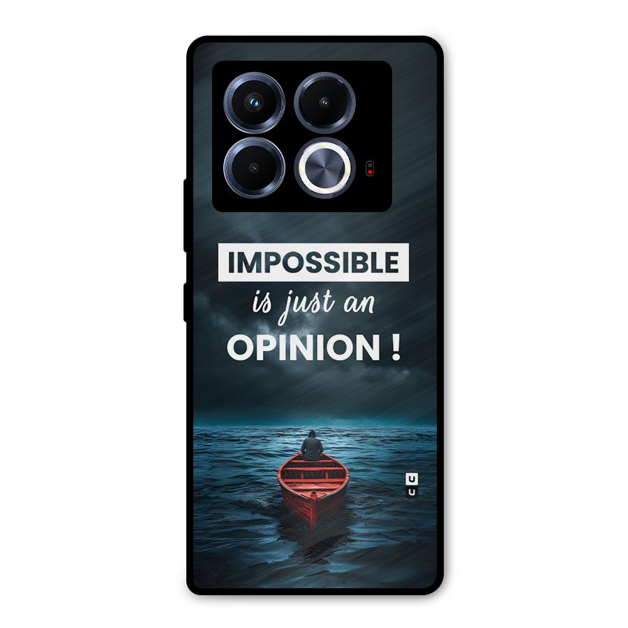 Just An Opinion Metal Back Case for Infinix Note 40 5G