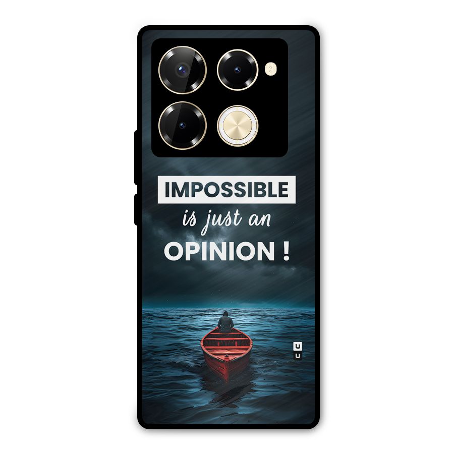 Just An Opinion Metal Back Case for Infinix Note 40 Pro Plus