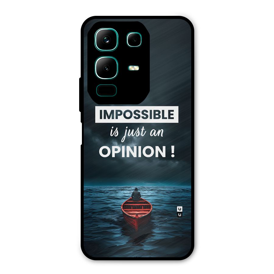 Just An Opinion Metal Back Case for Infinix Note 50x