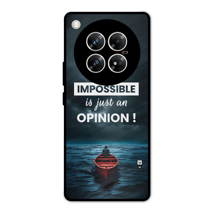 Just An Opinion Metal Back Case for Infinix Zero 40 5G