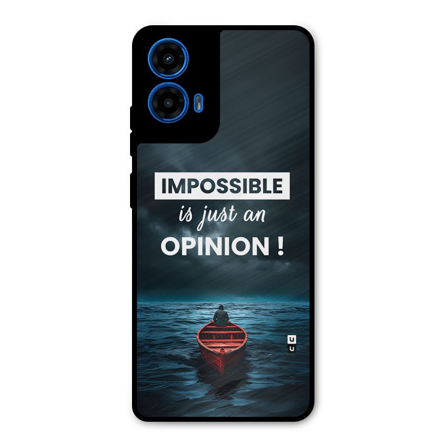 Just An Opinion Metal Back Case for Moto G45