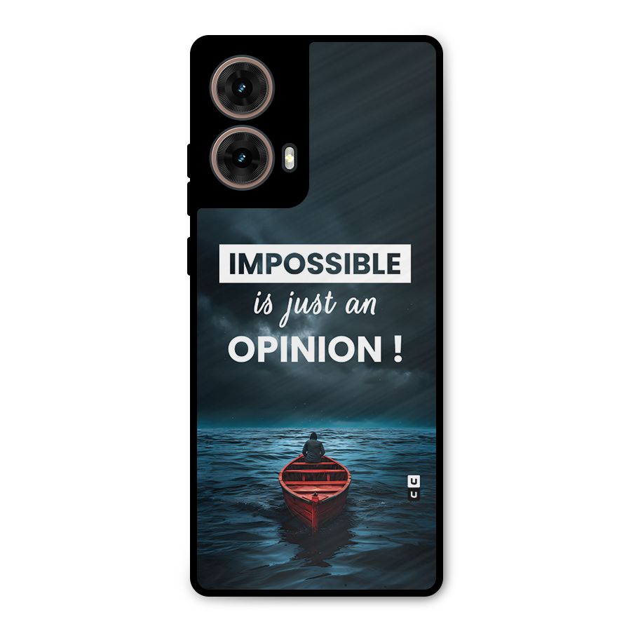Just An Opinion Metal Back Case for Moto G85