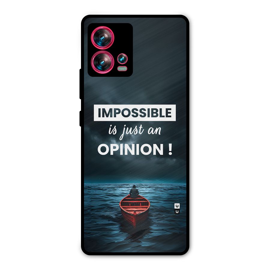 Just An Opinion Metal Back Case for Motorola Edge 30 Fusion
