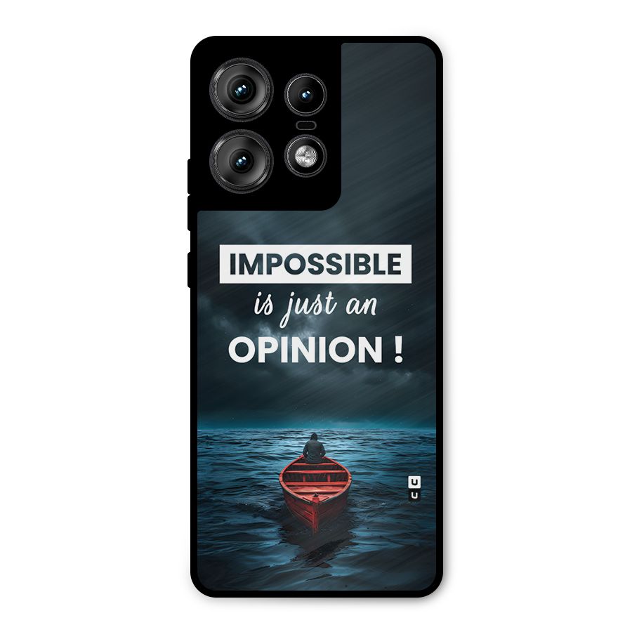 Just An Opinion Metal Back Case for Motorola Edge 50 Pro