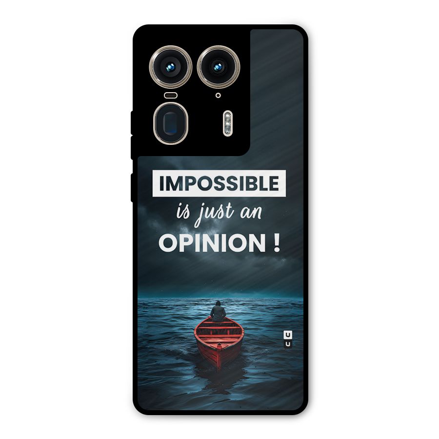 Just An Opinion Metal Back Case for Motorola Edge 50 Ultra