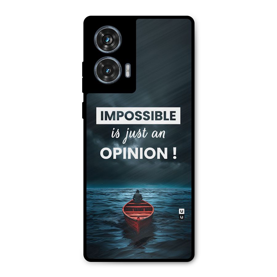 Just An Opinion Metal Back Case for Motorola G96