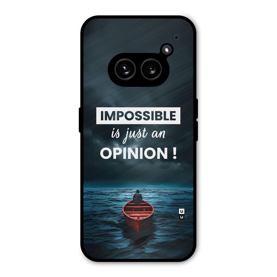 Just An Opinion Metal Back Case for Nothing Phone 2a Plus