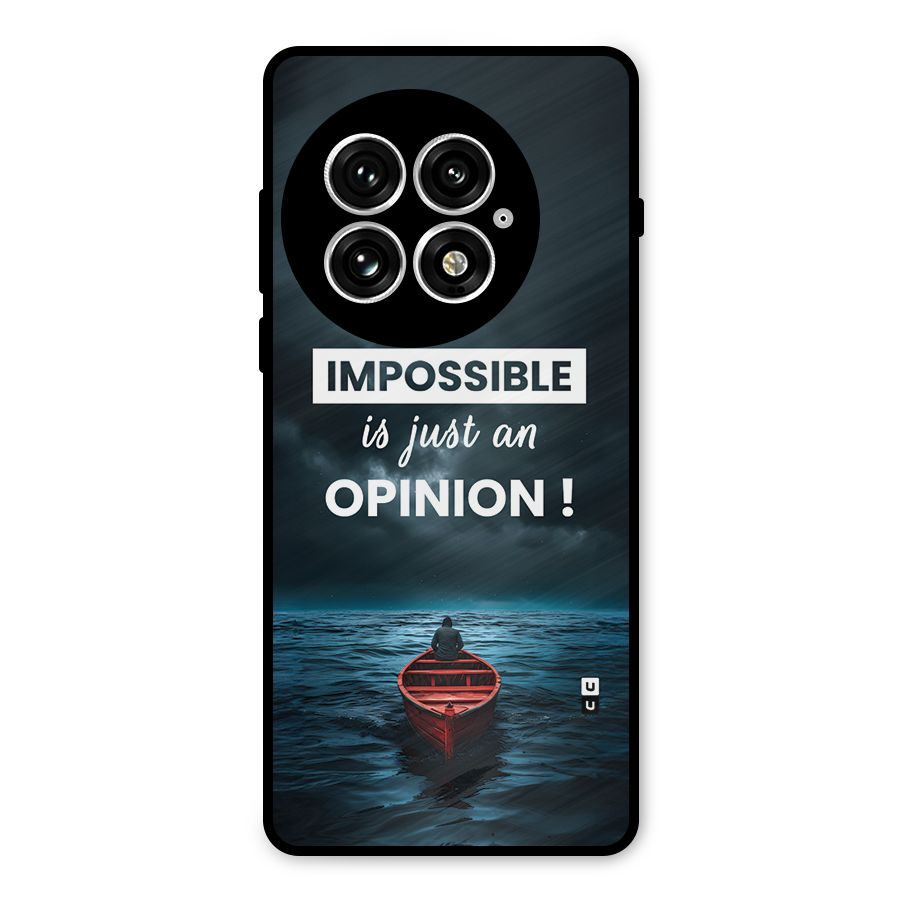 Just An Opinion Metal Back Case for OnePlus 13