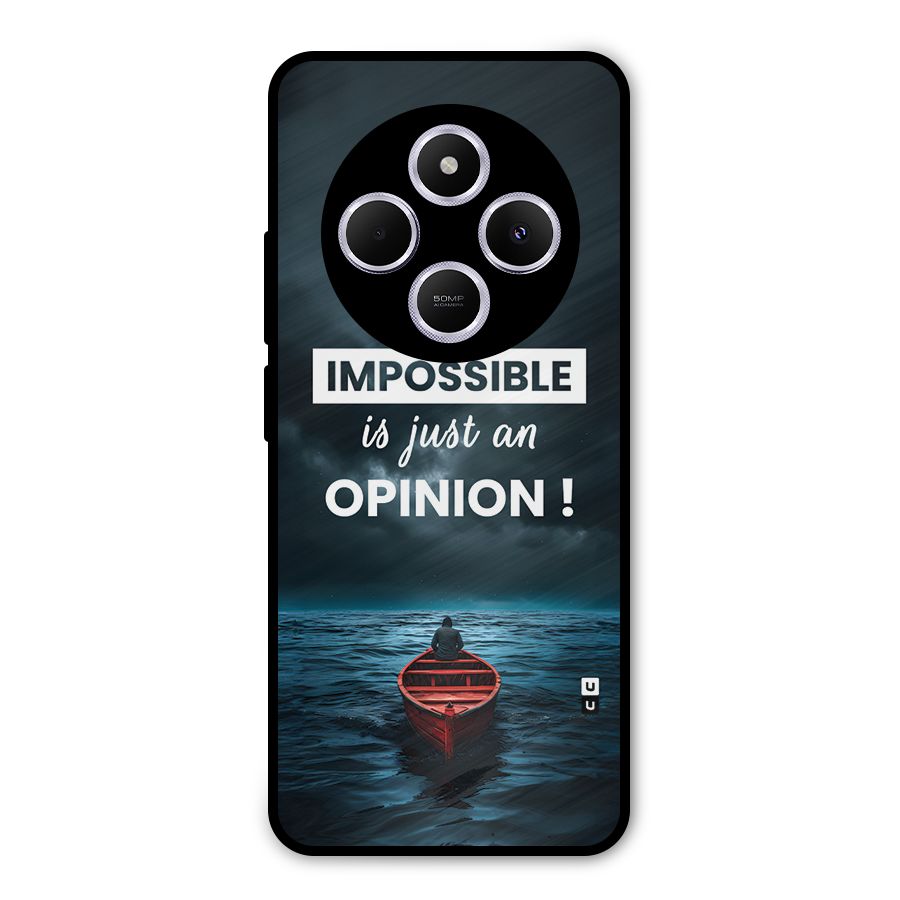 Just An Opinion Metal Back Case for Poco C75 5G