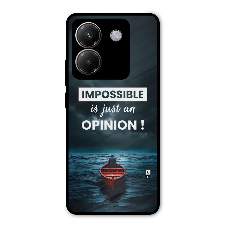 Just An Opinion Metal Back Case for Poco M7 Pro 5G