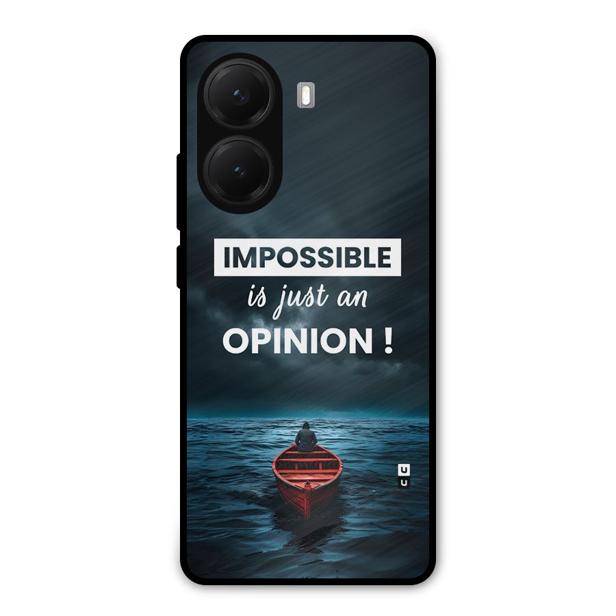 Just An Opinion Metal Back Case for Poco X7 Pro