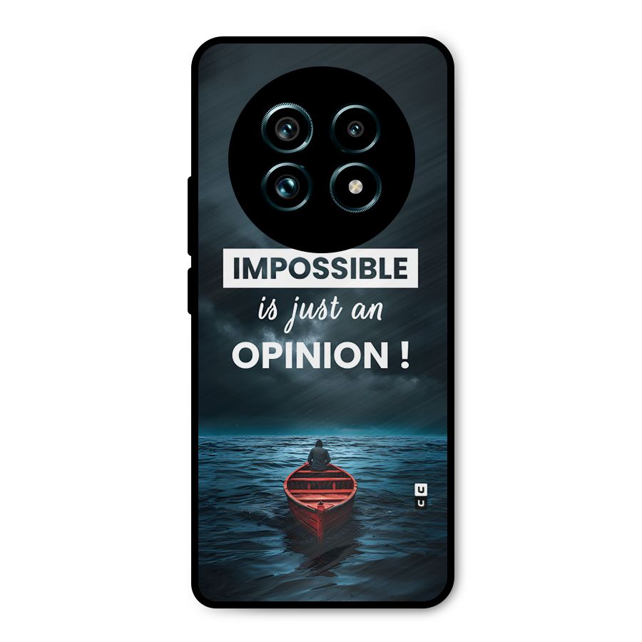 Just An Opinion Metal Back Case for Realme 13 Pro Plus