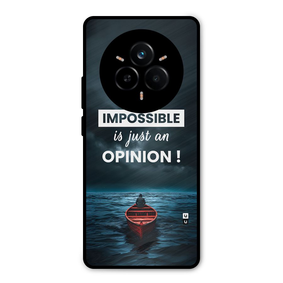 Just An Opinion Metal Back Case for Realme 14 Pro